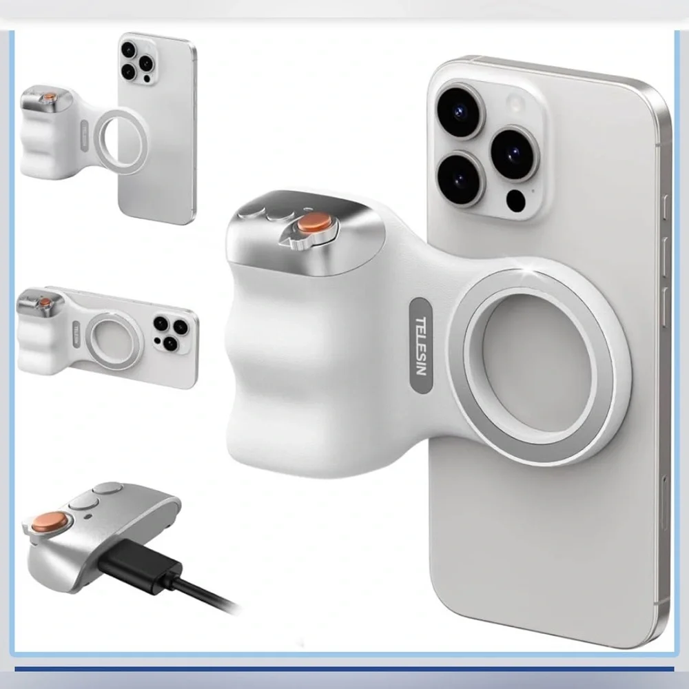 🚨BUNDLE ALERT 🚨 Tekesin Fun Shot Magnetic Grip2 & Magnetic C03 selfie light